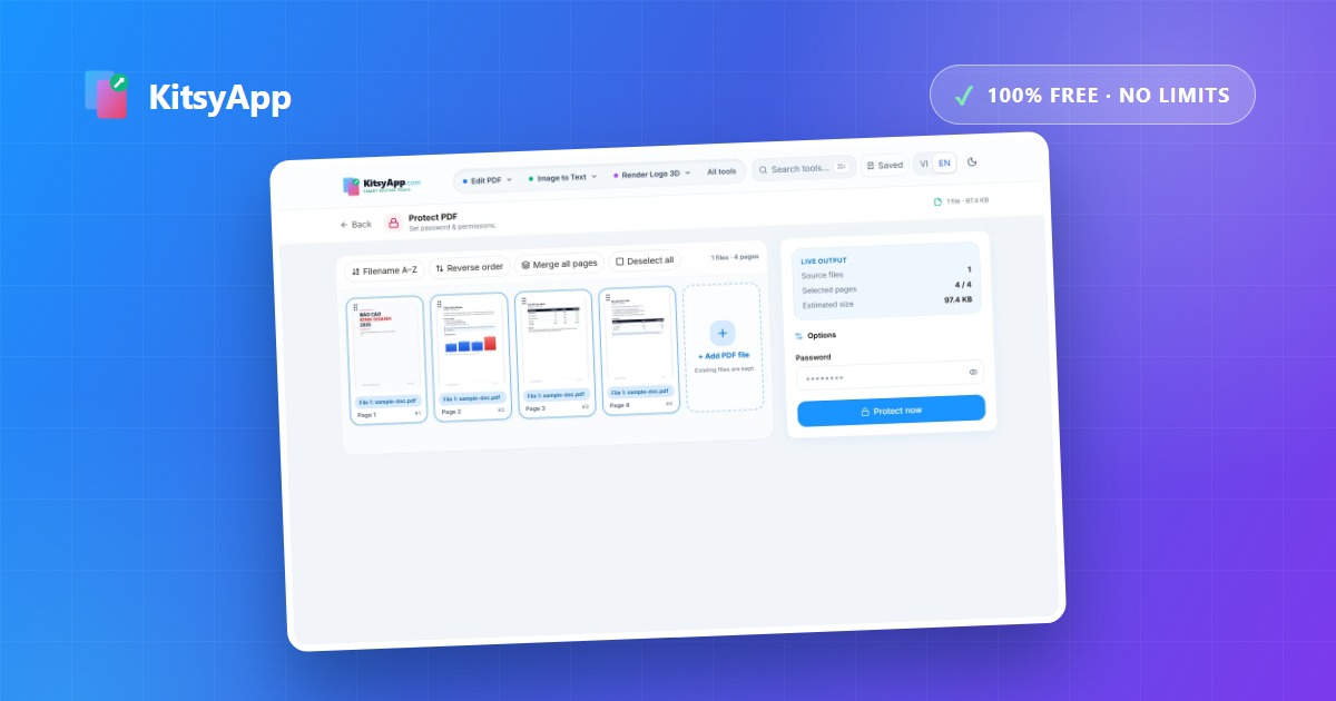 Protect, Unlock and Redact PDF Documents